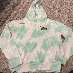 In-N-Out Burger Tie-Dye Hoodie Pastel Green & White womens M California